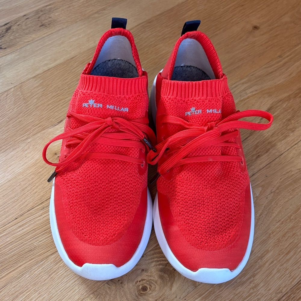 Peter Millar Women’s Hyperlight Glide Sneaker Size 8 Red/Cinnabar